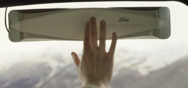 Ford's Smart Window Displays View to Blind Passengers