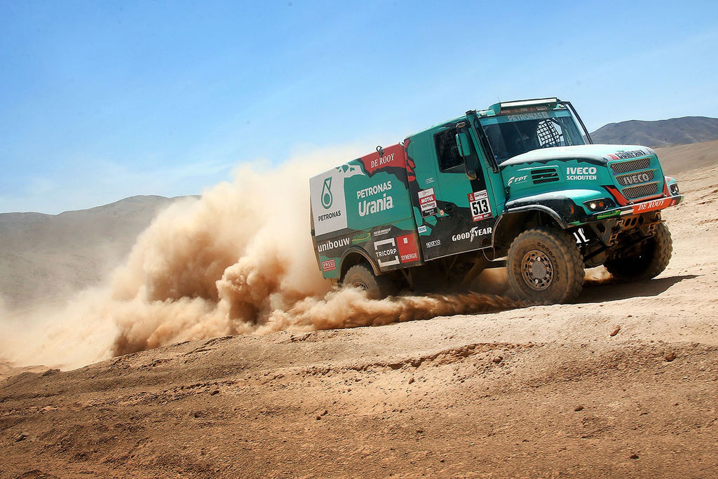 Dakar Rally podium finish for Team De Rooy with all four trucks in the top ten on Goodyear truck tyres